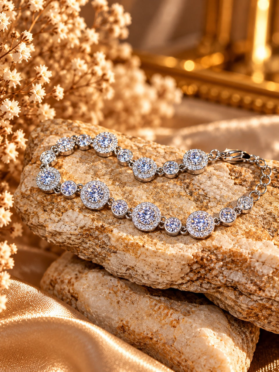 shine circle bracelet – βραχιόλι πάνω σε πέτρα
