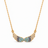 Wing necklace j02 — απαλά χρώματα και έντονη λάμψη στις πέτρες